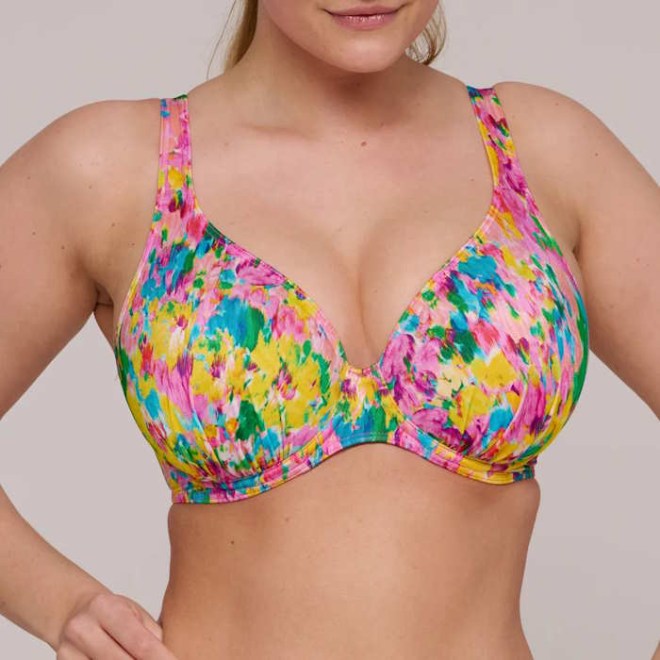 HALF PADDED PLUNGE BRA C-G CUP 4012219SGW  UBUD SUN GLOW PRIMA DONNA 